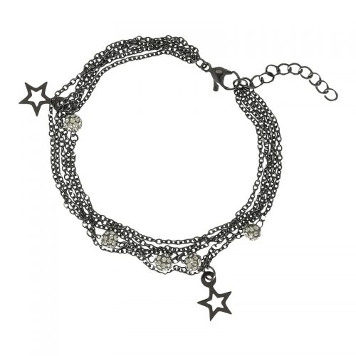 iXXXi Jewelry Chain Ball Star Armband Black Diamond